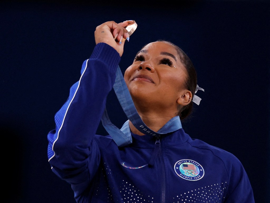 Paris 2024 Olympics - Artistic Gymnastics - Women's Floor Exercise Victory Ceremony.