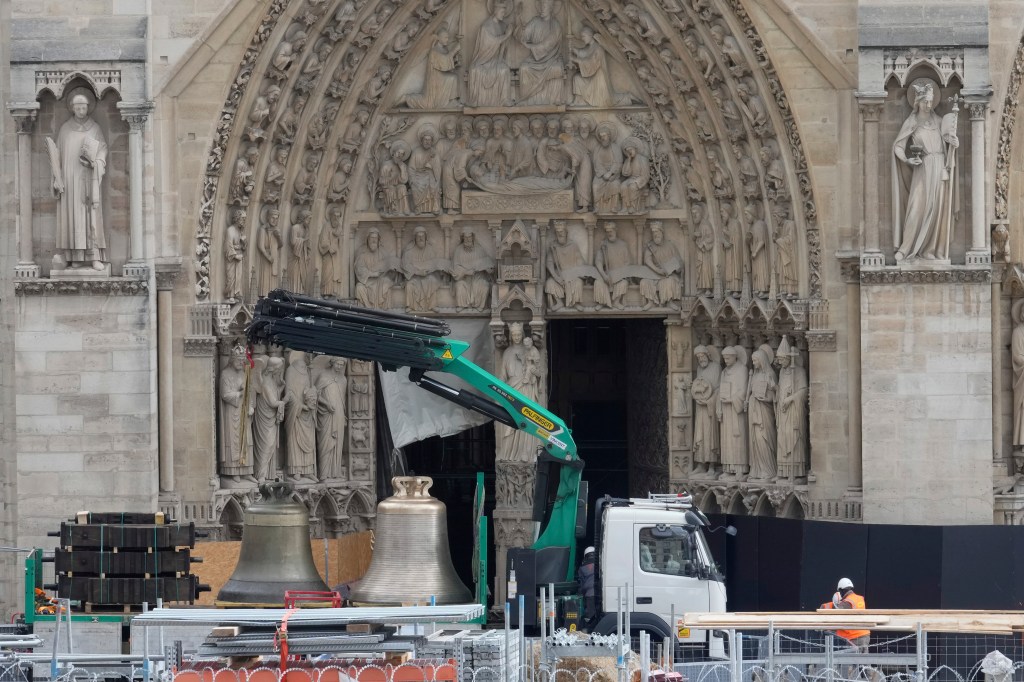 The bells will be tested out prior to the debut to the public during a special blessing ceremony.