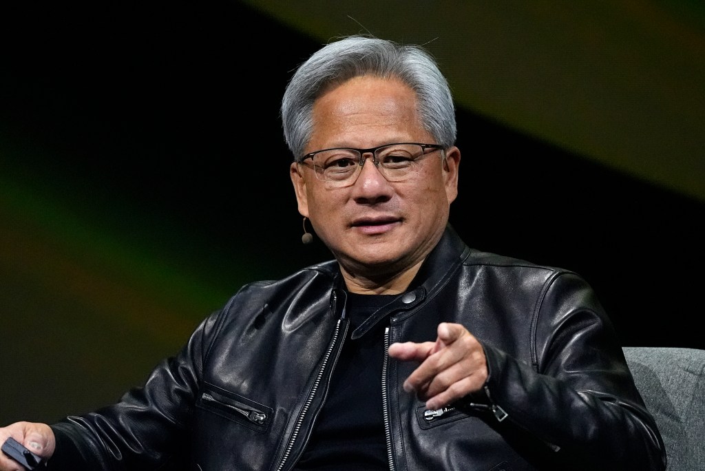 Nvidia, which is run by CEO Jensen Huang (above), has been subpoenaed by the Justice Department, according to a report.