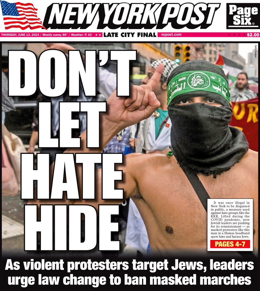 New York post cover