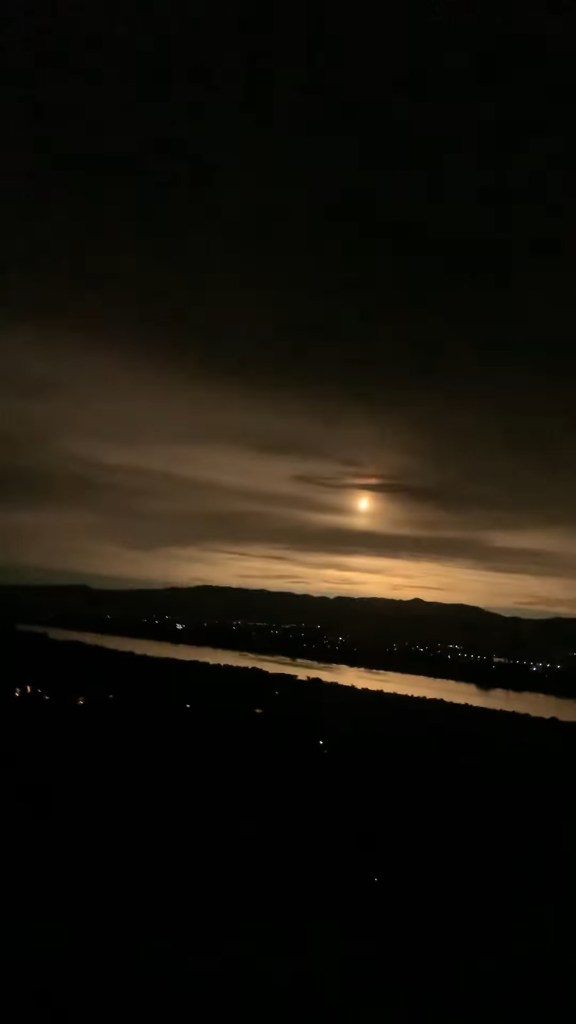 Image of the asteroid entering Earth's atmosphere over the Philippines.  