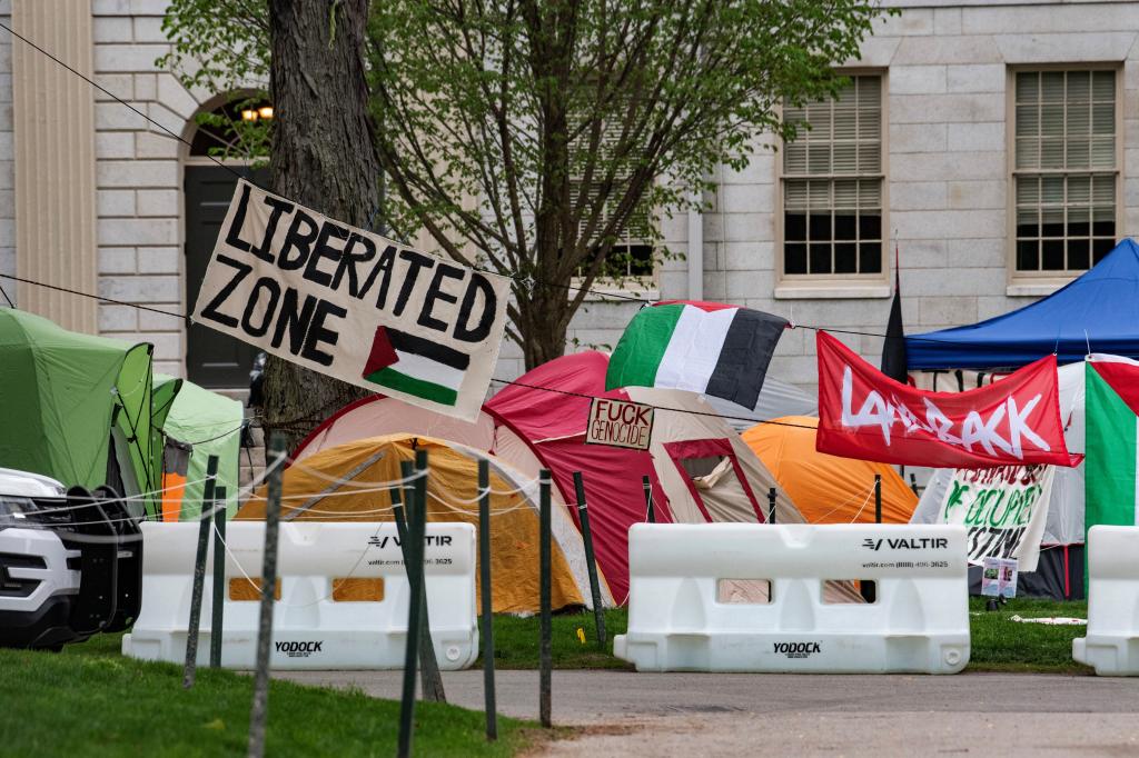 Pro-Palestinian encampment at Harvard University