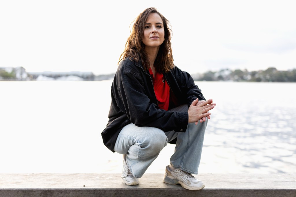 Australian Olympic breaking athlete Rachael 'Raygun' Gunn posing during a portrait session in Sydney