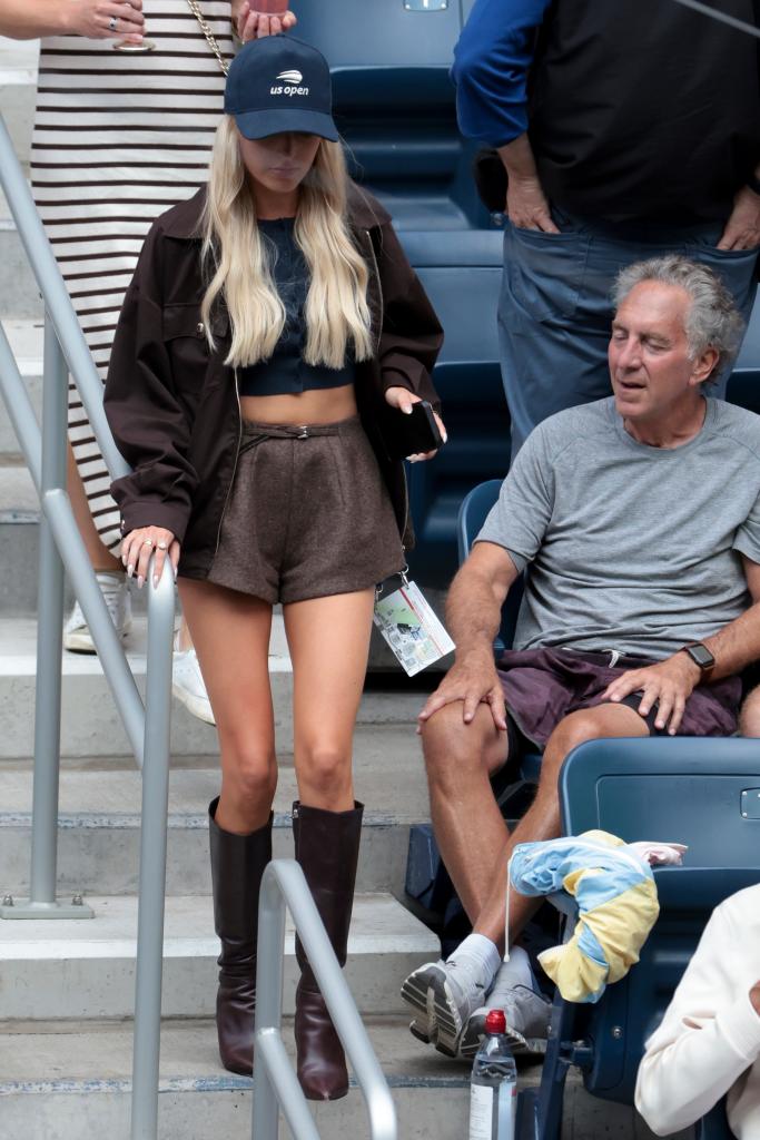 Morgan Riddle, girlfriend of Taylor Fritz of USA during day five of the 2024 US Open Tennis Championships at the USTA Billie Jean King Tennis Center on August 30, 2024 in Flushing Meadows.