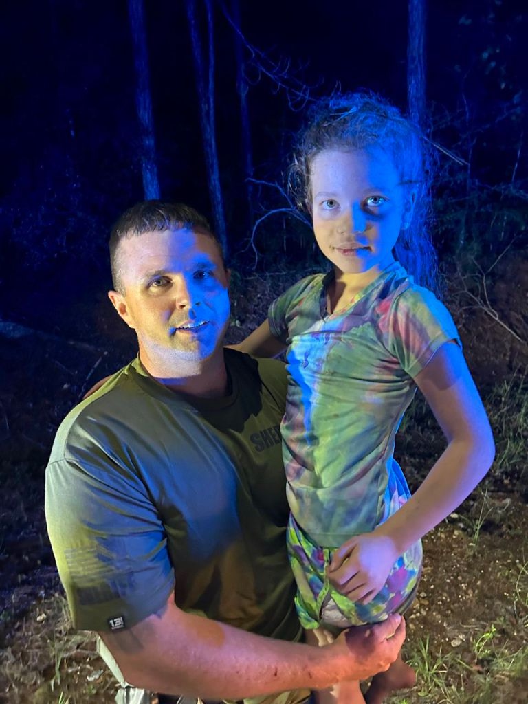 The 10-year-old girl was not injured while she was lost in the woods.