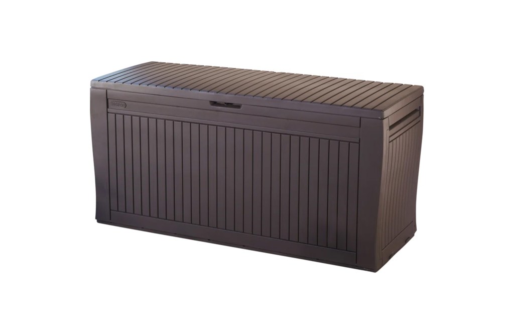 Keter Comfy 71 Gallon Durable Resin Outdoor Storage and Organization Deck Box