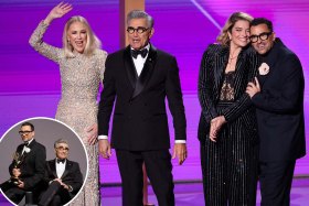 The Rose family! ‘Schitt’s Creek’ cast reunites at Emmys 2024 thanks to hosts Dan and Eugene Levy