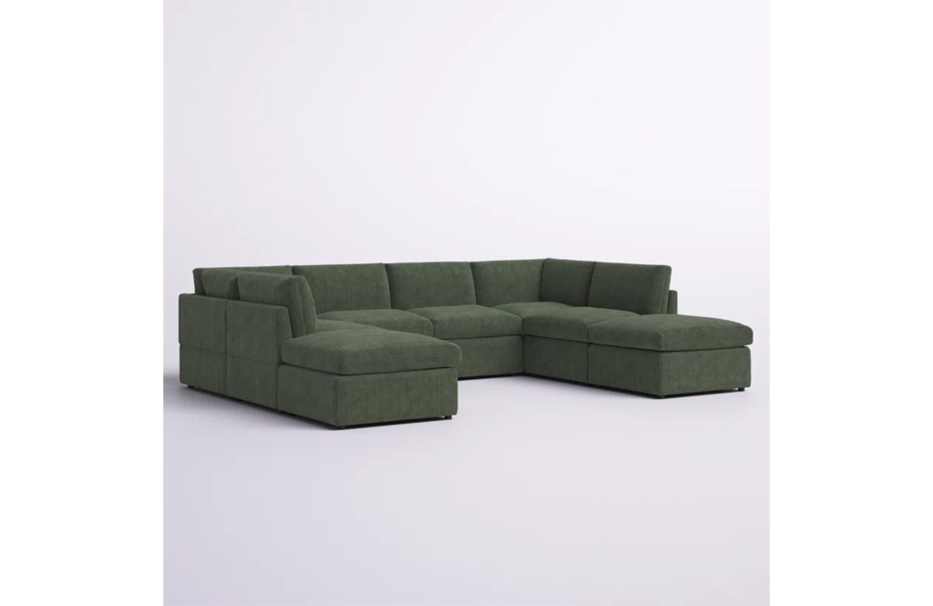 Arvill 8 - Piece Corduroy Sectional
