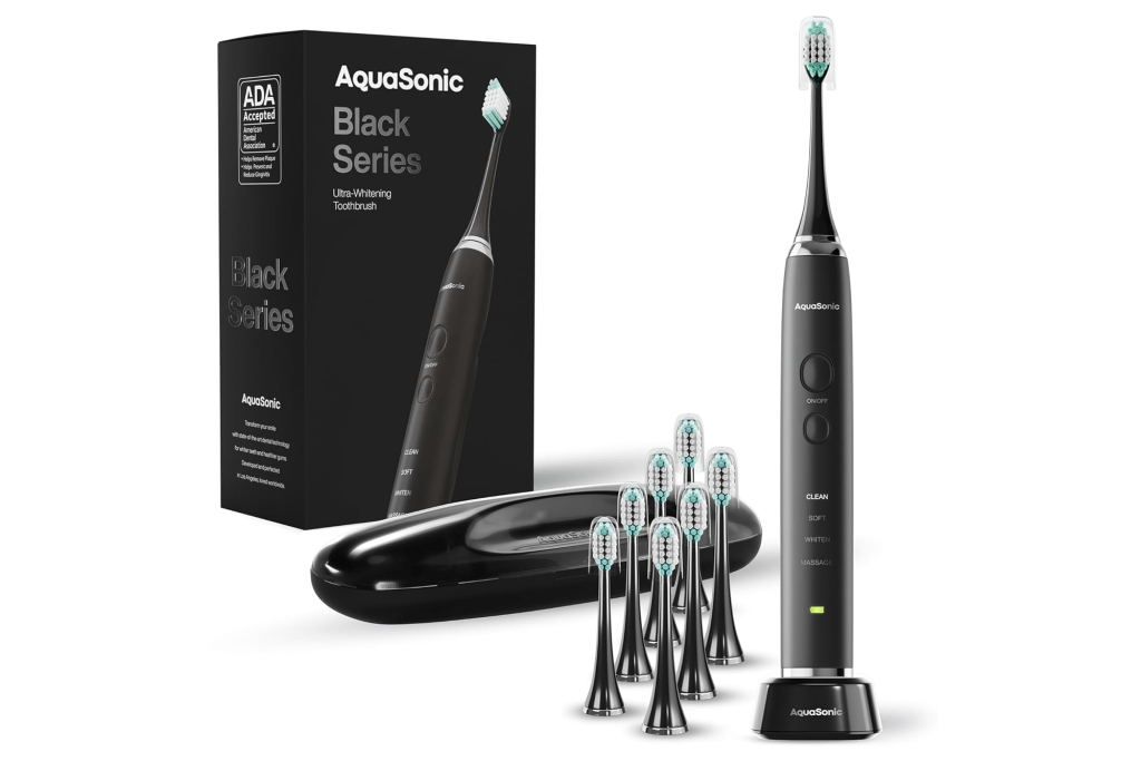 Aquasonic Black Series Ultra Whitening Electric Toothbrush