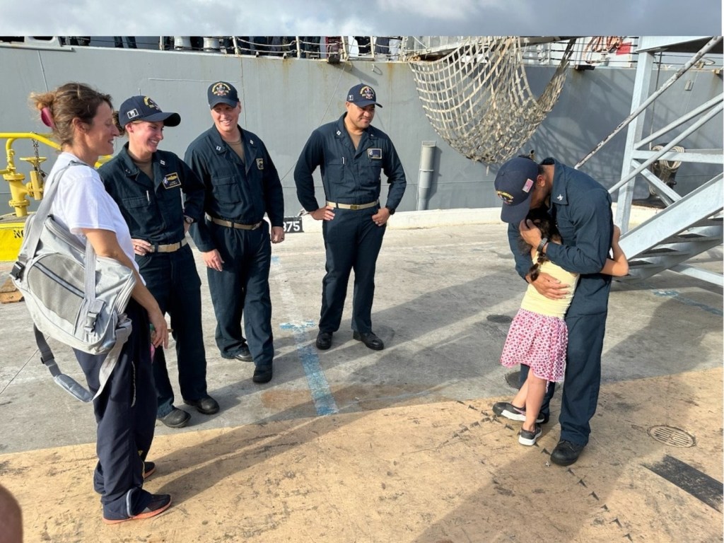 The mom and daughter and their pets were rescued and safely returned to Honolulu. 