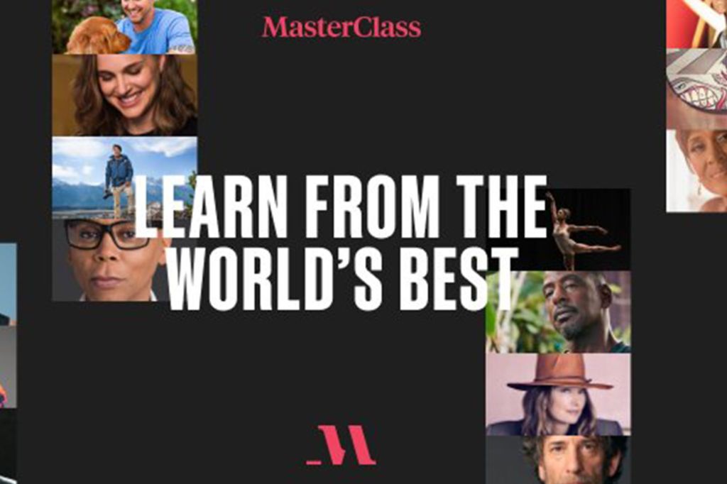 An image with the words 'Learn from the world's best' and the MasterClass logo up top.