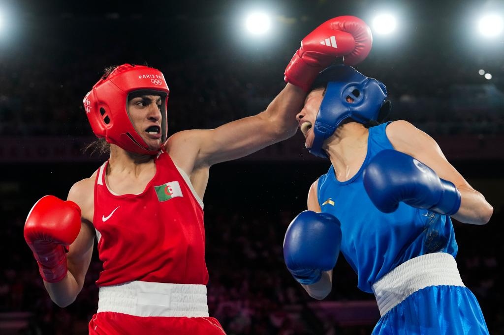 China's Yang Liu in their women's 66 kg final boxing match at the 2024 Summer Olympics, Friday, Aug. 9, 2024, in Paris, France. 