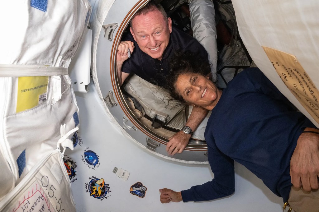 Stranded veteran astronauts Sunita “Suni” Williams and Butch Wilmore