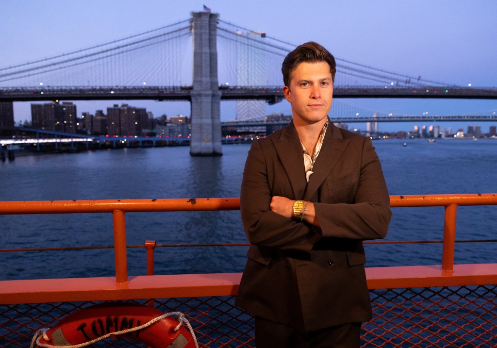 A photo of Colin Jost aboard the MV John F. Kennedy ferryboat