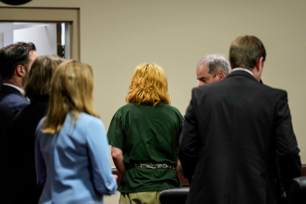 The teen, who is currently being held without bond in Gainesville Regional Youth Detention Center, stared straight ahead during the brief hearing. 