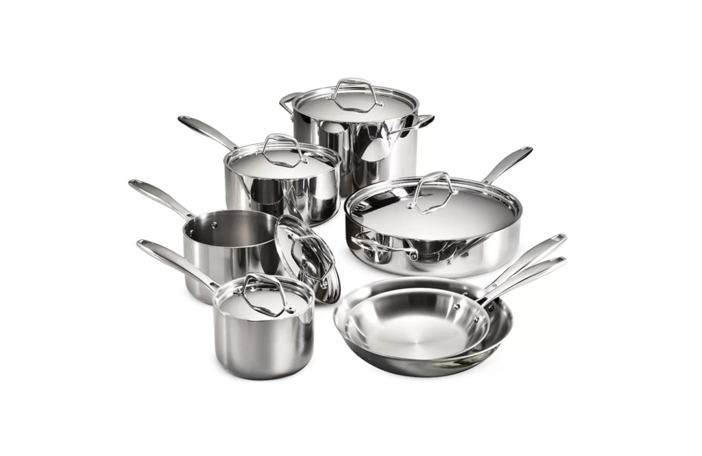 Tramontina Tri-Ply Clad Gourmet 12 Pc Cookware Set
