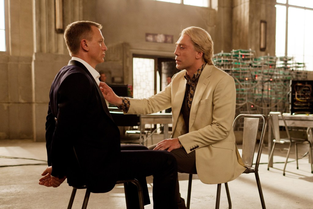 Daniel Craig and Javier Bardem in "Skyfall" (2012).