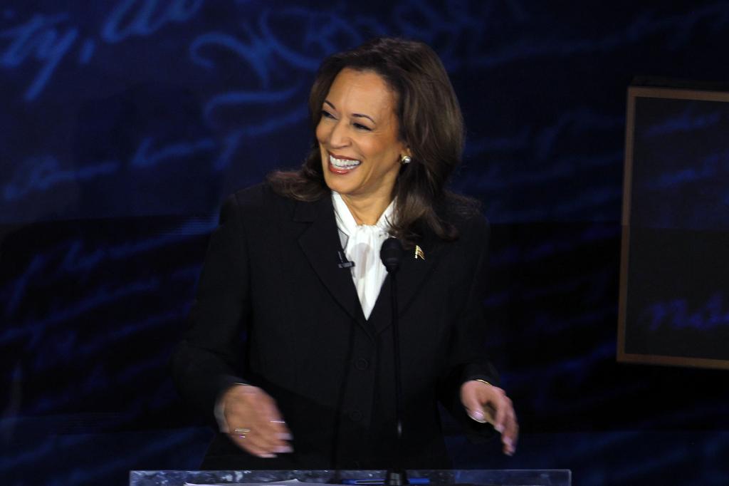 Vice President Kamala Harris was visibly reactive at several points during her first debate against former President Donald Trump Tuesday, laughing off several of her opponent's responses. 