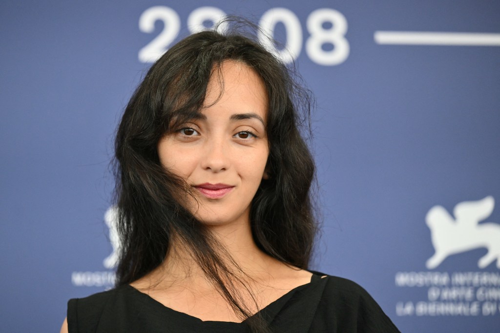 Director Anastasia Trofimova at the photocall of the movie 'Russian at War' during the 81st International Venice Film Festival, 2024.