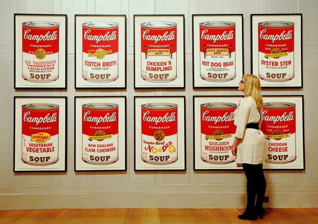 Warhol's 1969 "Campbell's Soup II."