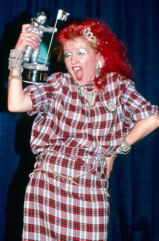 Cyndi Lauper at the 1984 VMAs.