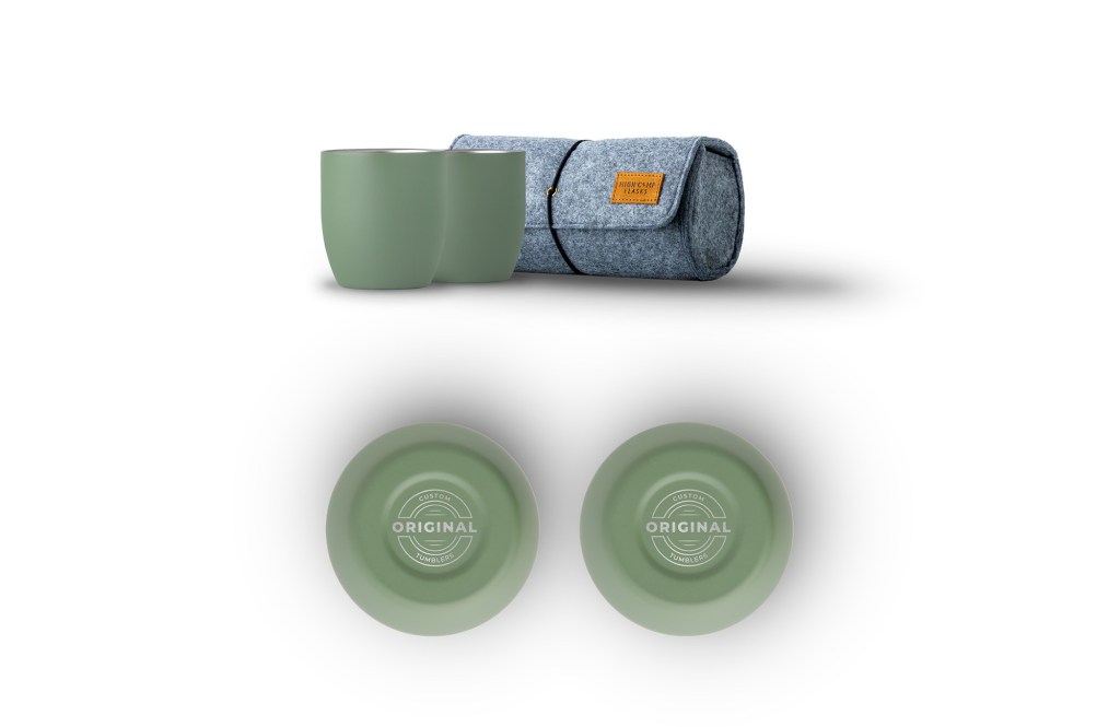 Custom Engraved Parkside Tumbler 2-Pack + Wool Case