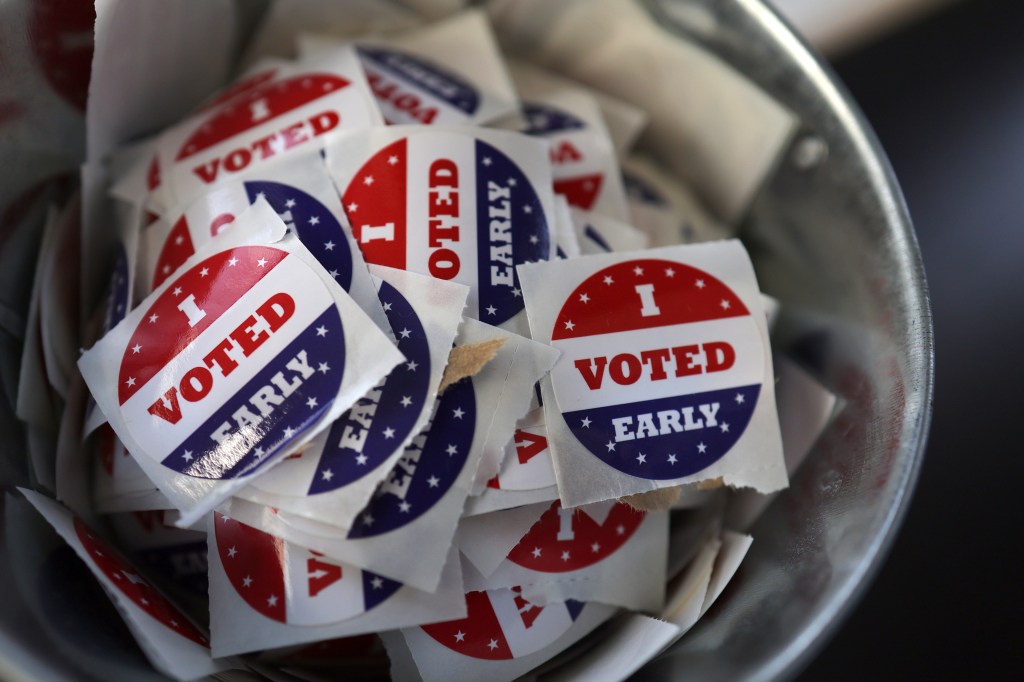 "I Voted Early" stickers