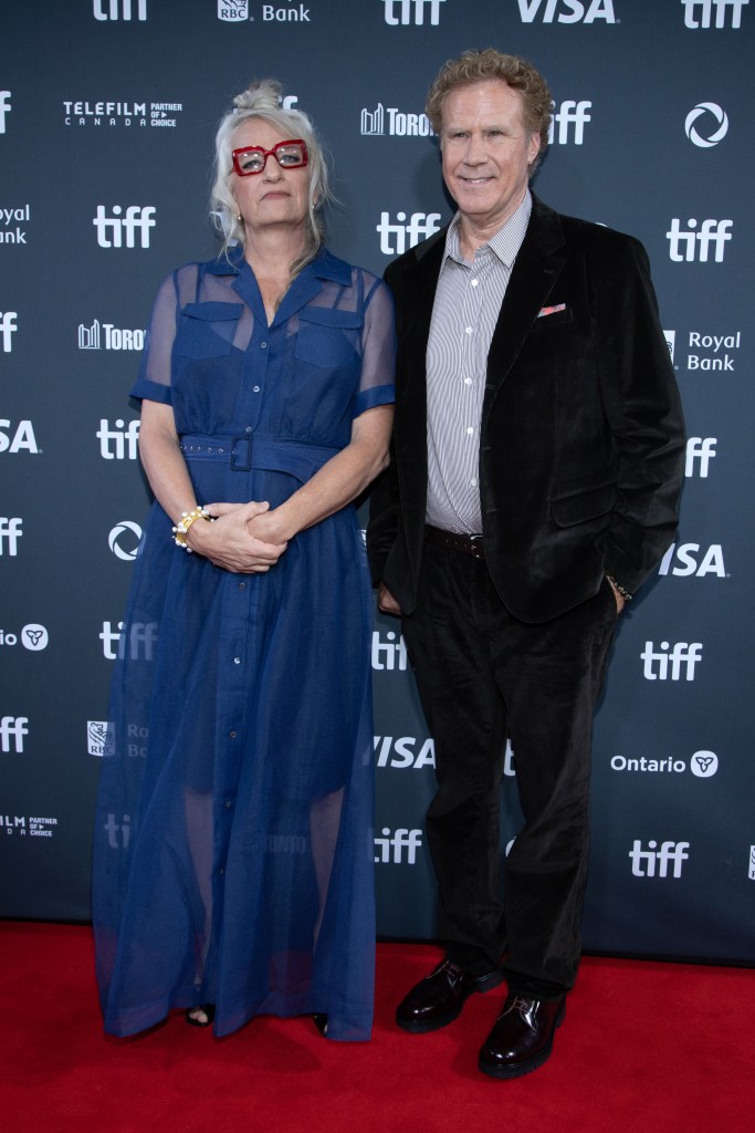 Will Ferrell and Harper Steele on a red carpet.