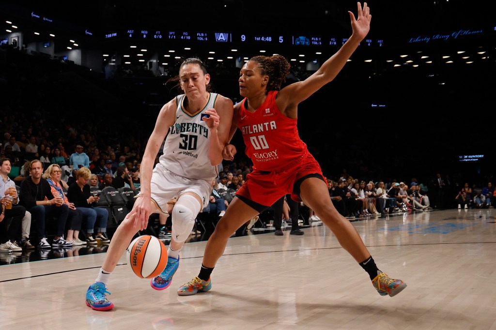 Breanna Stewart scored 16 points in 16 minutes for the Liberty during their loss on Sept. 19.