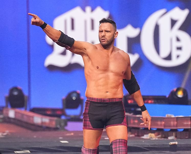 Nigel McGuinness comes down the ramp for the Casino Gauntlet match at All In.