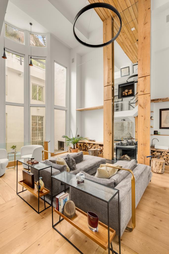 The Greenwich Village home spans five stories. 