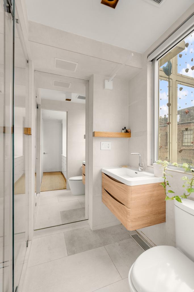 A modern bathroom.