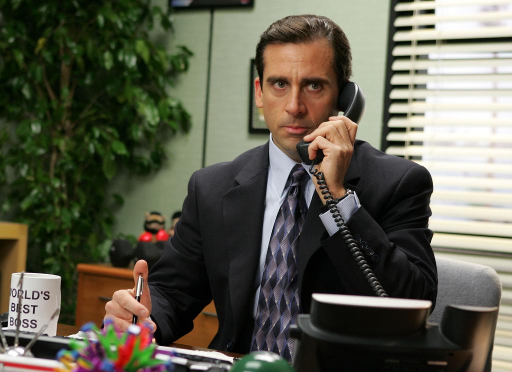 Steve Carell as Michael Scott on "The Office."