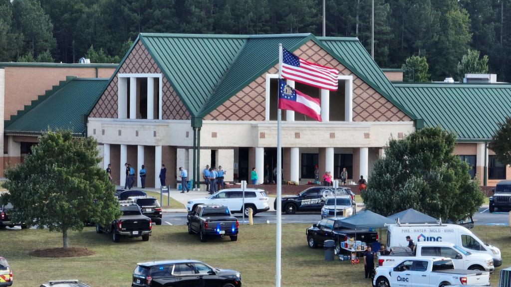 Police responded to scenes of carnage at Apalachee High School in Georgia. 