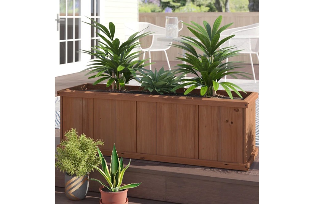 Barros Wood Outdoor Raised Garden Bed Planter Box
