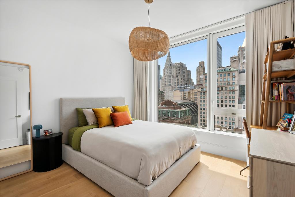 The one bedroom comes with classic city skyline views