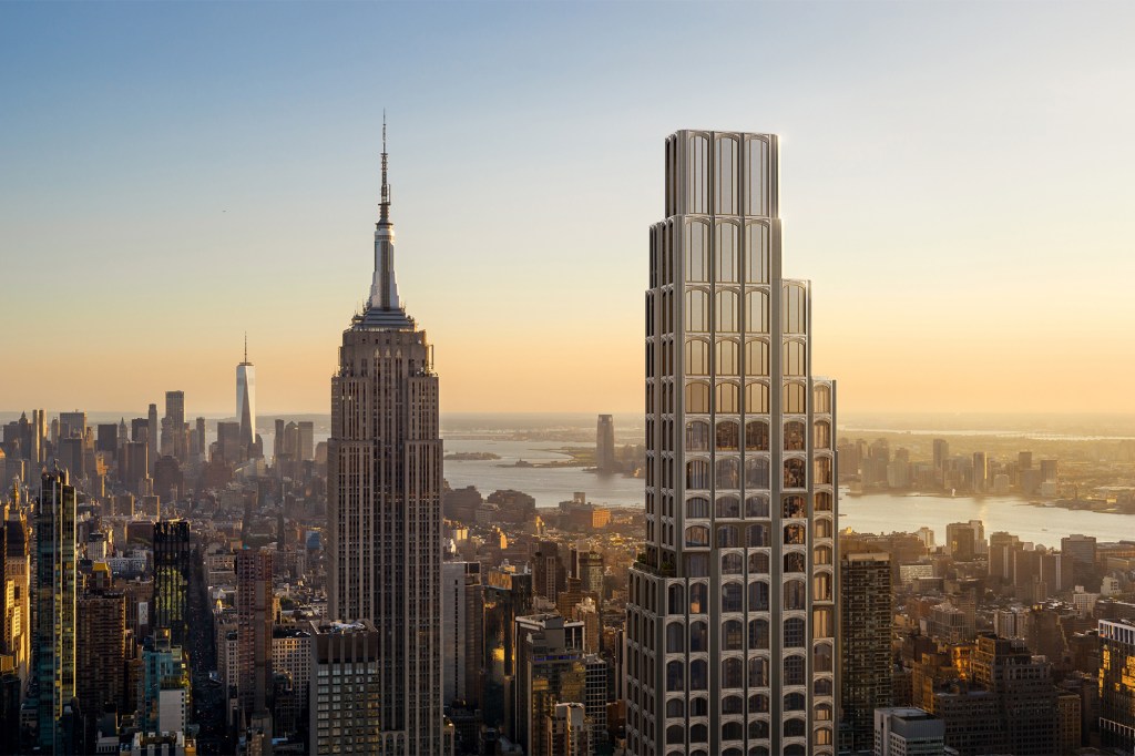 The 1,000-foot-tall skyscraper rising at 520 Fifth Ave. in shadow of Empire State building is slated to open next year.