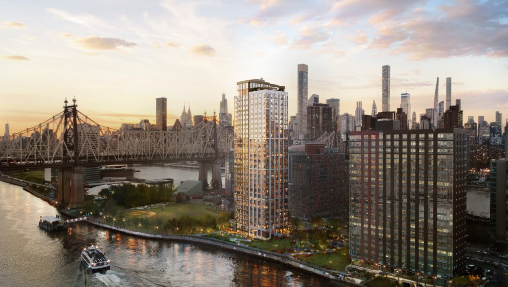 New tower on Roosevelt Island called Riverwalk Heights opens to tenants this month. 