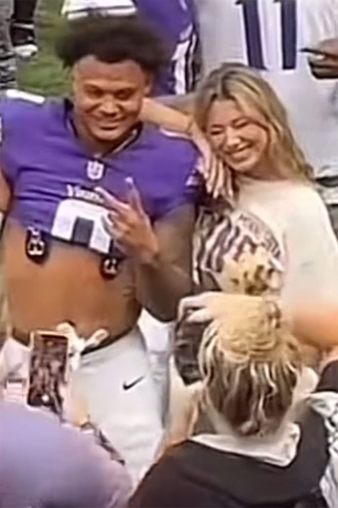 TikTok star Tianna Robillard and Vikings linebacker Ivan Pace Jr. raised eyebrows when they were seen hugging on the sidelines before Minnesota's win over the 49ers on Sept. 15, 2024.