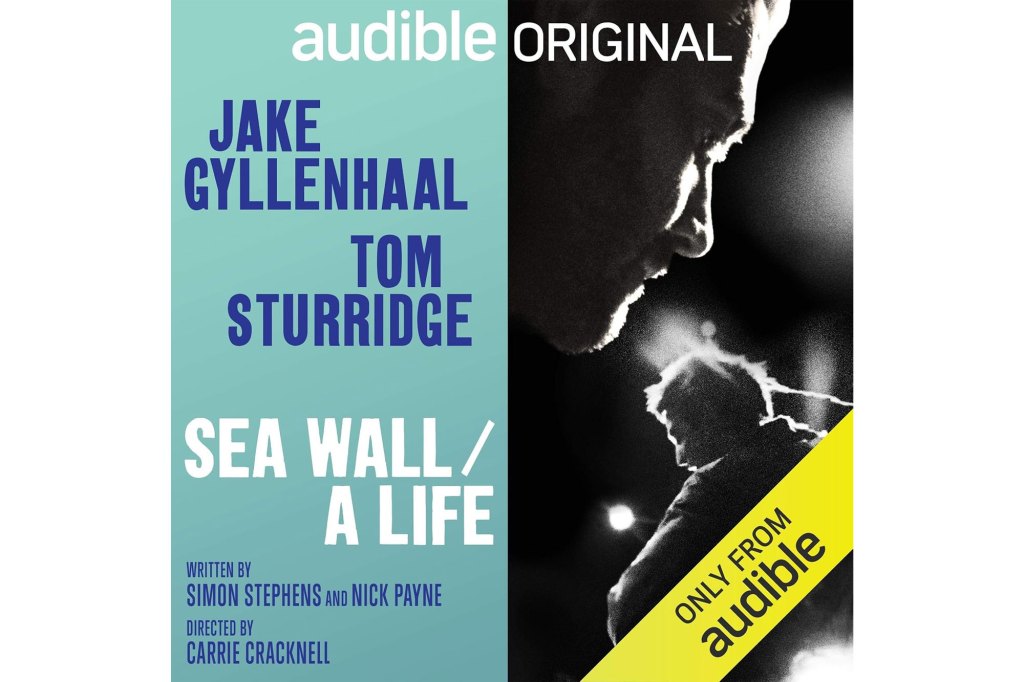 A man and a child on a book cover titled 'Sea Wall A Life'