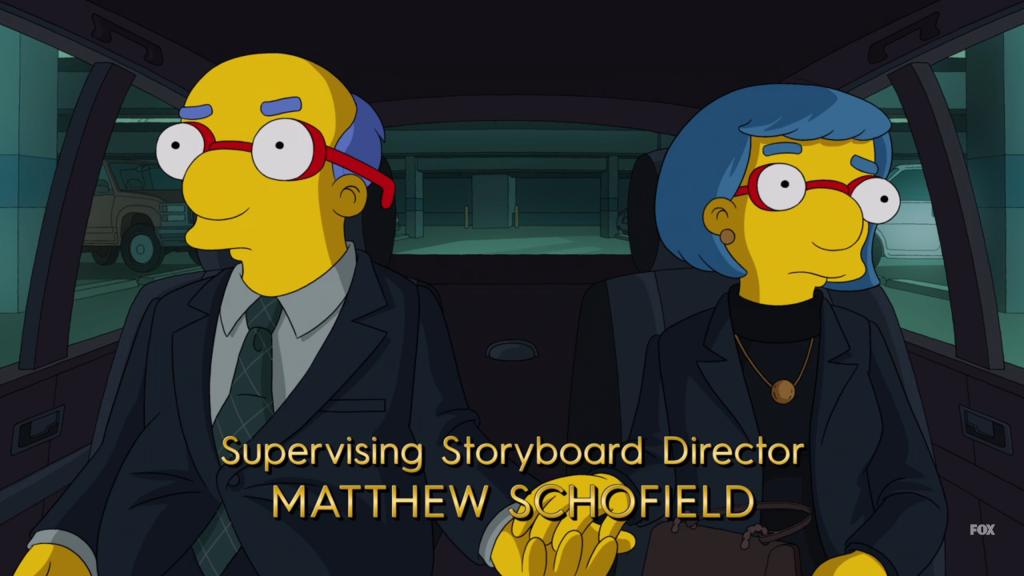 "The Simpsons" spoofing "Succession"