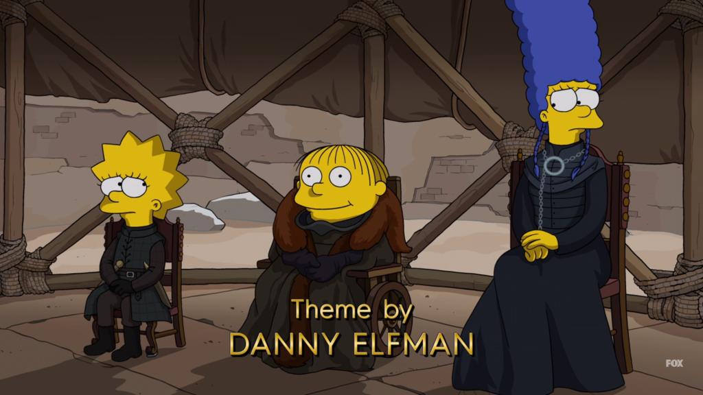 "The Simpsons" spoofing "Game of Thrones"