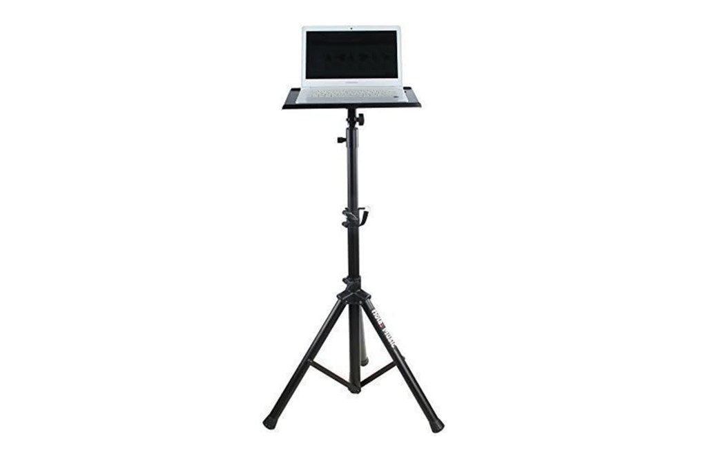 Hola! Music HPS-300B Heavy Duty Professional Multi-Purpose DJ Tripod Stand - Laptop Stand, Projector Stand, Mixer Stand and Other Audio Equipment