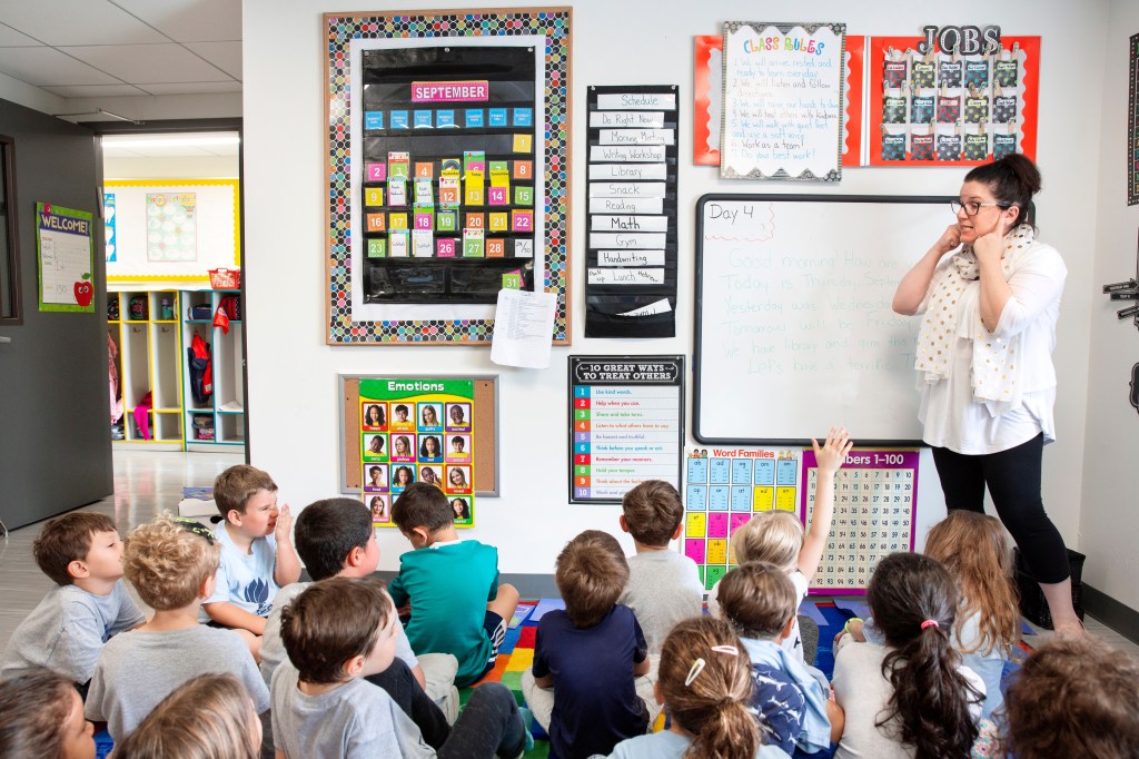 teacher and students