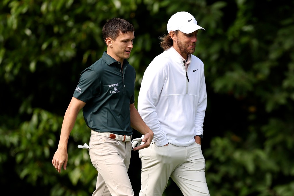 Tom Holland and Tommy Fleetwood