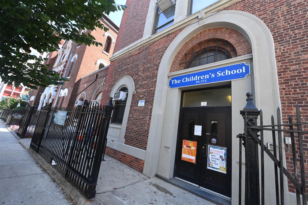 Entrance to PS 372 on Carroll St. in Gowanus, near the Gowanus Canal, that is one of the latest to be flagged for toxic air and is expected to undergo an environmental cleanup.