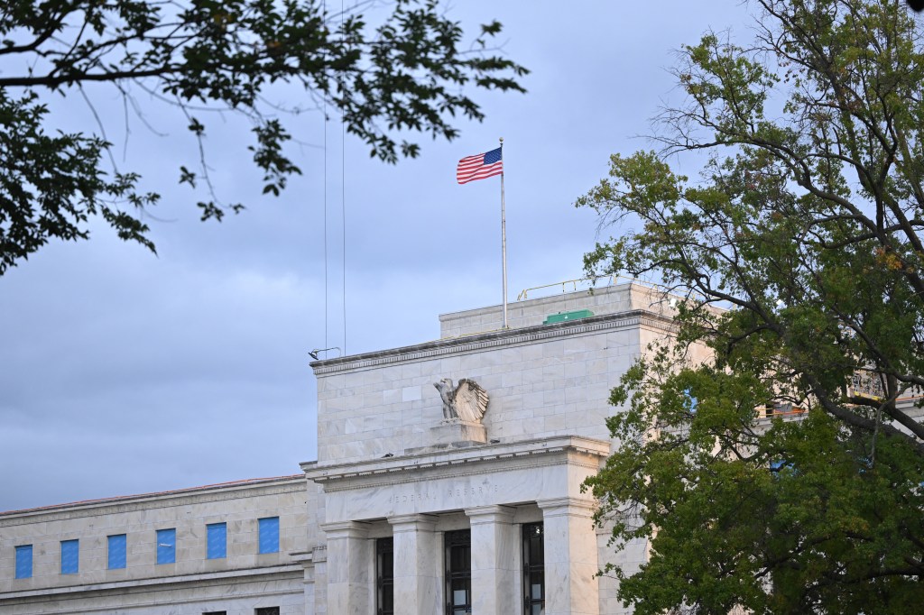 The US Federal Reserve building in Washington, DC with a flag on top, taken on September 16, 2024, during a policy meeting week where interest rate cuts are expected.