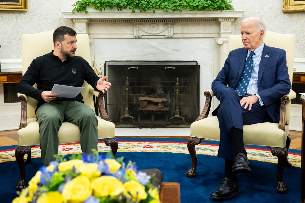 Zelensky met with President Biden in the Oval Office on Sept. 26, 2024.