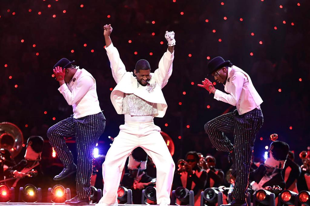 Usher performed at the 2024 Super Bow