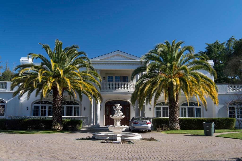 A home stands in Atherton, California.